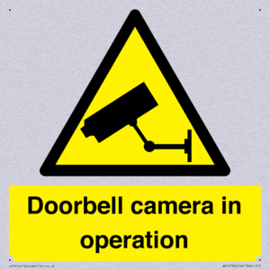 Doorbell camera in operation